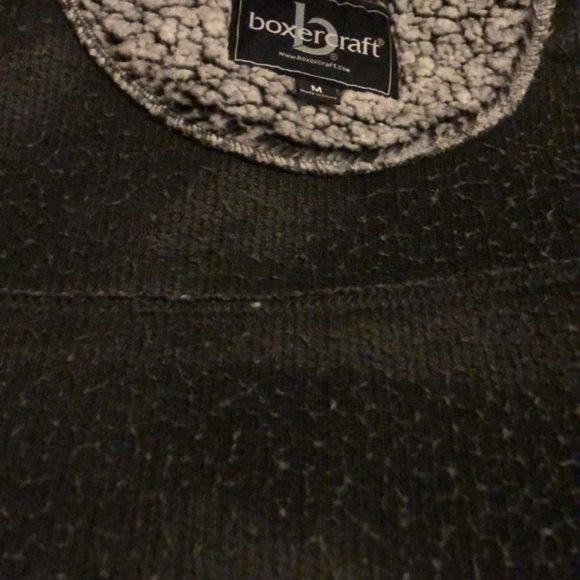 👛 (ANY 2/$30) BOXER CRAFT Always More Grey/Black 3/4 Zip Opt.High Neck Pull-On - Picture 11 of 12